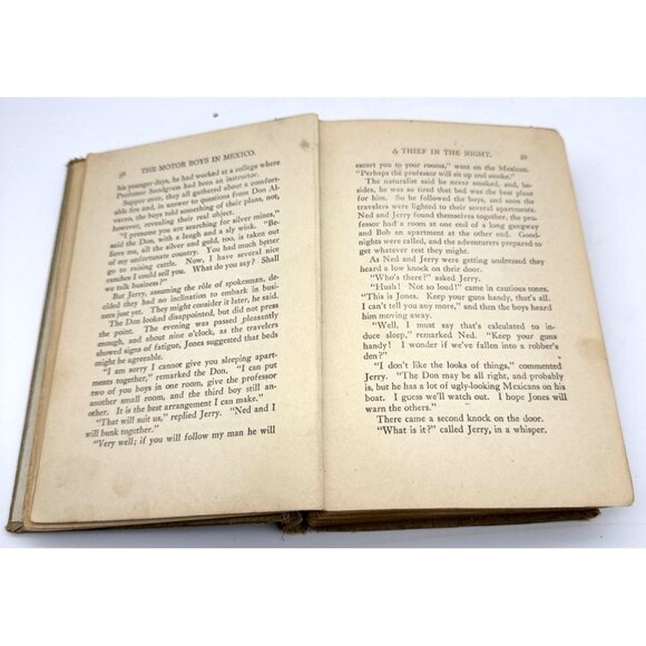 1906 "The Motor Boys In Mexico" By Clarence Young, Antiquated Hardcover Book - Picture 9 of 9